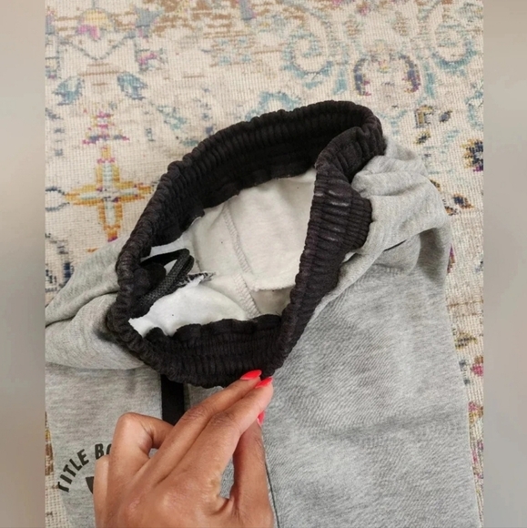 NWT Title, Men Grey/Black Boxing Jogger Sweatpants Drawstring Pants, sz MD - Picture 4 of 8